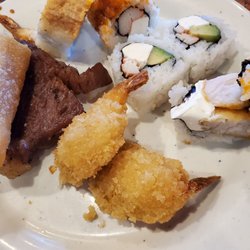 Typical buffet food