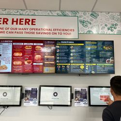 Angie's - Kiosks only for ordering and menu