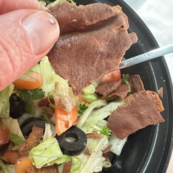 Yummy Kabob - Burnt pita chips. The salad barely had any dressing, and the pita chips were completely burnt. - Halal Near Me - Annandale, Virginia