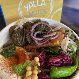 Hummus Falafel Bowl Hummus Falafel Bowl