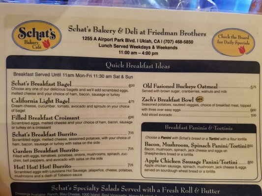 Menu photo 6 Schat's Bakery & Deli Ukiah, CA Menu photo 6 Schat's Bakery & Deli Ukiah, CA