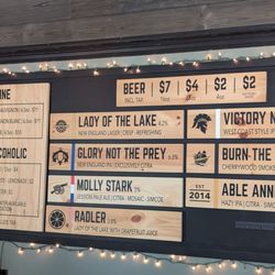 Able Ebenezer Brewing Company - Menu