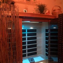 Himalayan Hideaway Salt Cave - Enjoy a heated infrared sauna as a stand alone visit, or before a Cave session!