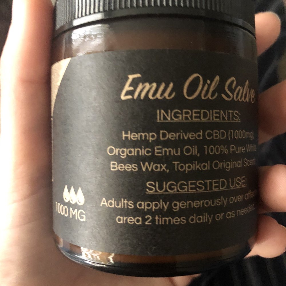 Emu oil salve.