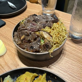 Potsticker - Noodles with rib eye! Fresh noodles, rib eye cooked medium well and sprinkled with sesame seeds. - Asian Fusion Near Me - Saint Paul, Minnesota