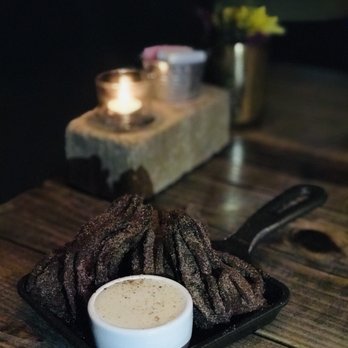 Bosscat Kitchen & Libations - Red velvet churros. - New American Near Me - Irvine, California Bosscat Kitchen & Libations - Red velvet churros. - New American Near Me - Irvine, California