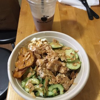Health Kitchen - Wild orchard bowl with salmon - Salad Near Me - Whitestone, New York Health Kitchen - Wild orchard bowl with salmon - Salad Near Me - Whitestone, New York
