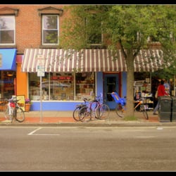 Broadside Bookshop - From across the street--hey look, no cars for once!