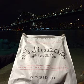 Juliana's - Get it to go during off peak hours and dine under the bridge - Pizza Near Me - Brooklyn, New York Juliana's - Get it to go during off peak hours and dine under the bridge - Pizza Near Me - Brooklyn, New York