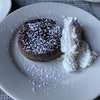 Gatsby's Landing - Chocolate molten cake with fresh whipped cream - New American Near Me - Roslyn, New York