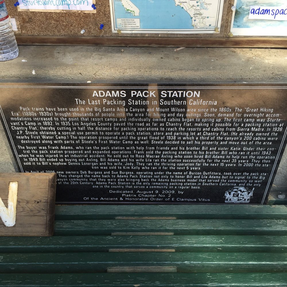 Adams' Pack Station - Rest Stops Near Me - Arcadia, California Adams' Pack Station - Rest Stops Near Me - Arcadia, California