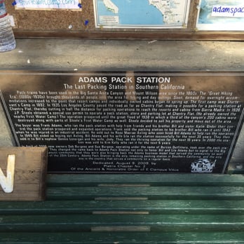 Adams' Pack Station - Rest Stops Near Me - Arcadia, California