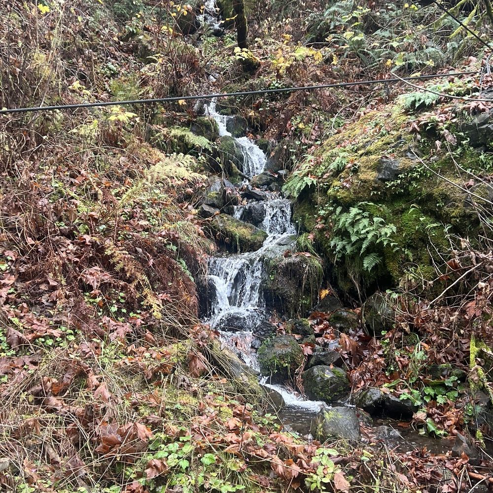 Multnomah Falls - Smaller waterfall by the path to the bridge - Hiking Near Me - Bridal Veil, Oregon Multnomah Falls - Smaller waterfall by the path to the bridge - Hiking Near Me - Bridal Veil, Oregon