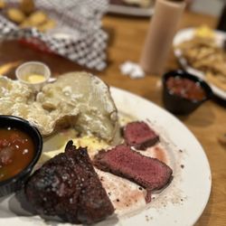Wick’s Steak Place - Perfectly med rare filet
