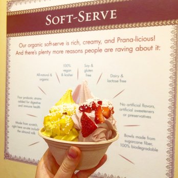 Yoga-urt - Mango and strawberry Small Bowl Soft Serve - Ice Cream & Frozen Yogurt Near Me - Glendale, California