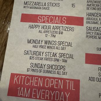 The Storehouse NYC - Specials Menu - Irish Pub Near Me - New York, New York The Storehouse NYC - Specials Menu - Irish Pub Near Me - New York, New York
