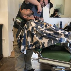 Classic hot towel straight razor shaves and beard line-ups.