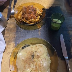 Osteria - Tagliatelle w meat ragu and pumpkin ravioli