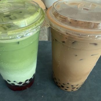 La Ca Bakery & Cafe - M3. Fruity Matcha and C1. Viet Phin Coffee - Vietnamese Near Me - Hayward, California