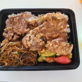 eHotPot - Pork chop bento with meat sauce rice, stir fried vegetables, stir fried vermicelli and a egg/tomato soup - Hot Pot Near Me - Tucson, Arizona eHotPot - Pork chop bento with meat sauce rice, stir fried vegetables, stir fried vermicelli and a egg/tomato soup - Hot Pot Near Me - Tucson, Arizona