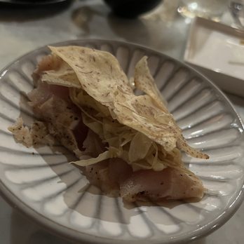 Sandfish - Forgot the fish, but it was served tataki style (I think) - Sushi Bars Near Me - Palm Springs, California