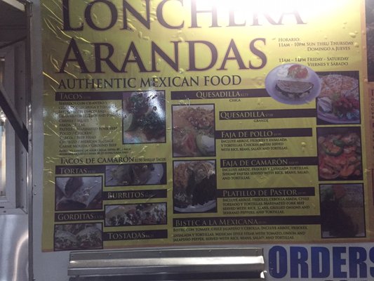 Menu photo 1 Lonchera Arandas Beardstown, IL