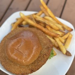Big Woods Noblesville - Pork Tenderloin which is really a fritter
