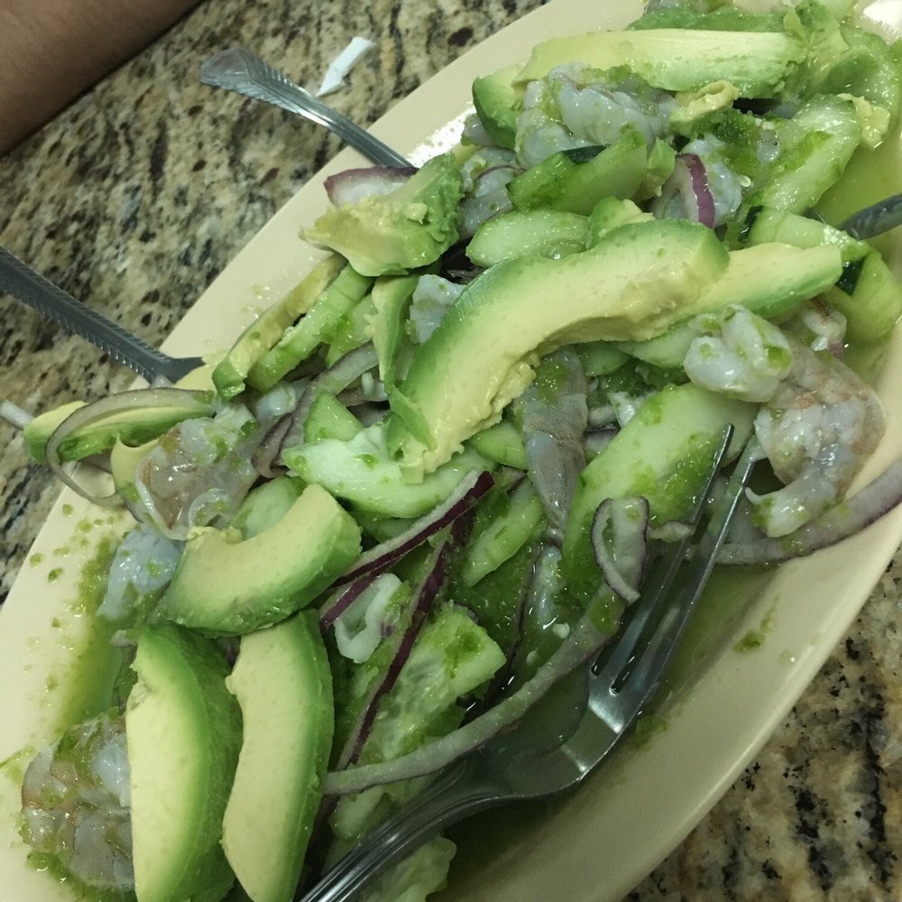 Aguachiles - 16.50 . $1 more for avocado Aguachiles - 16.50 . $1 more for avocado