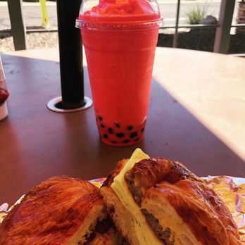 Rainbow Donuts Cafe and Deli - Watermelon boba and breakfast sandwich! - Donuts Near Me - Phoenix, Arizona Rainbow Donuts Cafe and Deli - Watermelon boba and breakfast sandwich! - Donuts Near Me - Phoenix, Arizona