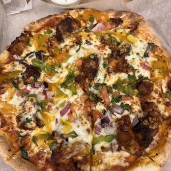 Spice 6 Modern Indian - Naan Pizza with Chicken Tikka Masala - Indian Near Me - Washington, DC, District of Columbia Spice 6 Modern Indian - Naan Pizza with Chicken Tikka Masala - Indian Near Me - Washington, DC, District of Columbia