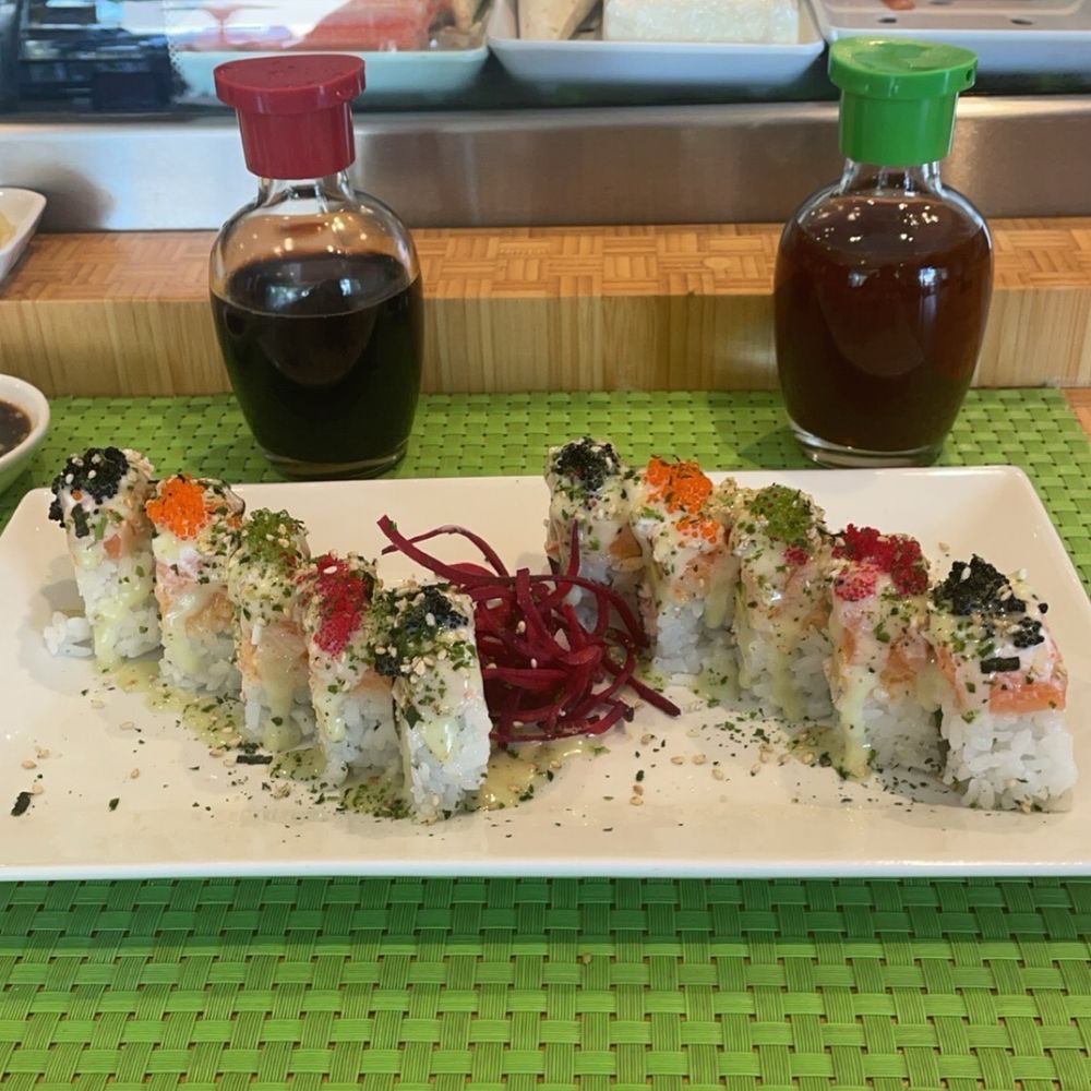 Sushi Seven - James tower roll and squid salad! Always amazing! - Sushi Bars Near Me - San Antonio, Texas Sushi Seven - James tower roll and squid salad! Always amazing! - Sushi Bars Near Me - San Antonio, Texas