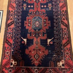 Art Connections Oriental Rugs - The rug he cleaned and repaired. Side edges were quite frayed.