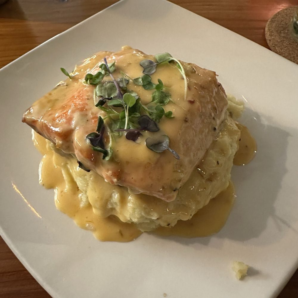 Nosh Eatery - Salmon - New American Near Me - Florence, Oregon Nosh Eatery - Salmon - New American Near Me - Florence, Oregon