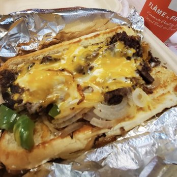 Flame N Freeze - Pilly Philly Cheese sandwich - Breakfast & Brunch Near Me - Bakersfield, California