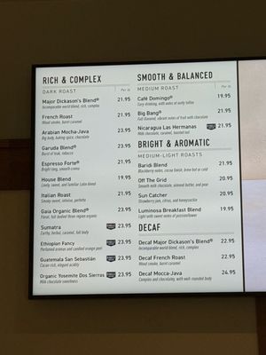 Menu photo 1 Peet's Coffee Pleasanton, CA Menu photo 1 Peet's Coffee Pleasanton, CA