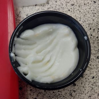 Siraj’s Shawarma - Garlic sauce, it's a must have .70 for extra so worth it - Mediterranean Near Me - Whittier, California Siraj’s Shawarma - Garlic sauce, it's a must have .70 for extra so worth it - Mediterranean Near Me - Whittier, California