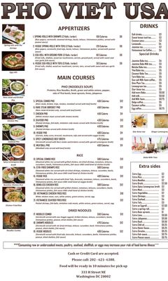 Menu photo 6 Pho Viet USA Washington, DC, DC
