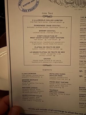 Menu photo 6 Wayfare Tavern San Francisco, CA Menu photo 6 Wayfare Tavern San Francisco, CA