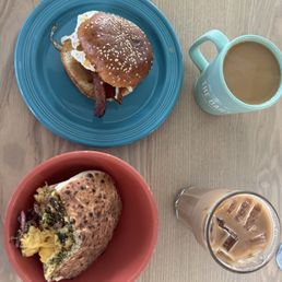 Breakfast Pita and Bacon Breakfast Sandwich