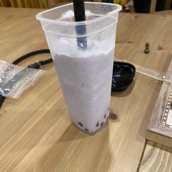 Squarrel Cafe - Very large serving of taro slush. I enjoyed it but could use a little more taro flavor. - Coffee & Tea Near Me - Brooklyn, New York