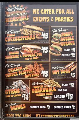 Menu photo 2 Fat Vinny’s cheesesteaks Lewes, DE