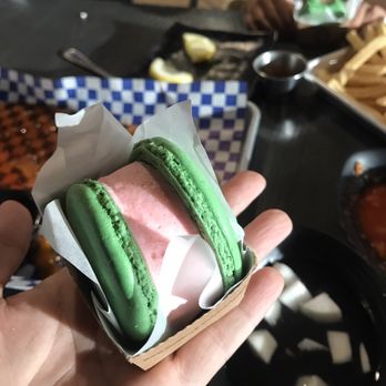 Crazy BBQ - Macaroon ice cream sandwich. - Korean Near Me - Bakersfield, California