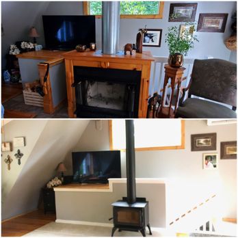 Ambassador Fireplaces - Before and After trnsformation - Fireplace Services Near Me - Springfield, Oregon