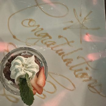 Vic Stewart's - Celebratory dessert! - Steakhouses Near Me - Brentwood, California