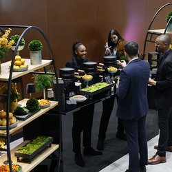 Caperberry Events - Guests Enjoying Dim Sum Station