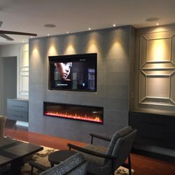 Shane Electric - Electric Fireplace with Ambient Lighting by Shane Electric