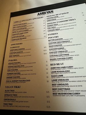 Menu photo 1 Ambiyan Unionville, ON