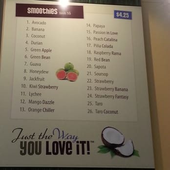 Bambu Desserts & Drinks - Smoothies Menu - Juice Bars & Smoothies Near Me - Sunnyvale, California Bambu Desserts & Drinks - Smoothies Menu - Juice Bars & Smoothies Near Me - Sunnyvale, California