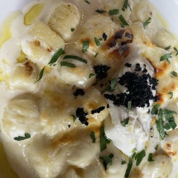 Goen Dining + Bar - Truffle gnocchi. Wow. Not made on-site, but is freshly made daily I'm told. Very good-super rich sauce. - Pan Asian Near Me - Kailua, Hawaii