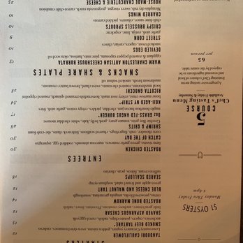 Prohibition - Dinner Menu - Cocktail Bars Near Me - Charleston, South Carolina Prohibition - Dinner Menu - Cocktail Bars Near Me - Charleston, South Carolina